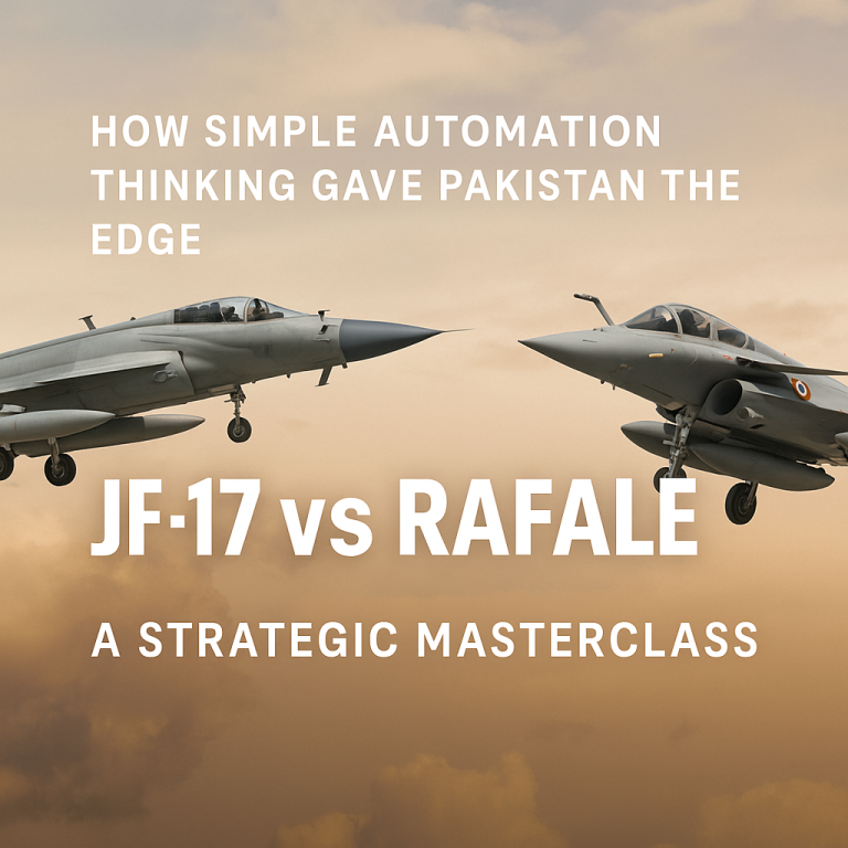 How Simple Automation Thinking Gave Pakistan the Edge: JF-17 vs Rafale – A Strategic Masterclass