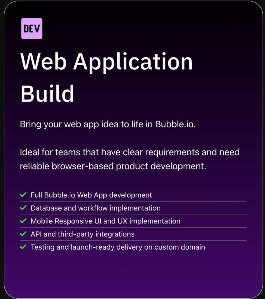 Web application build by Simple Automation Solutions