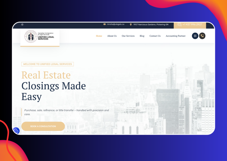 Unified Legal Services website