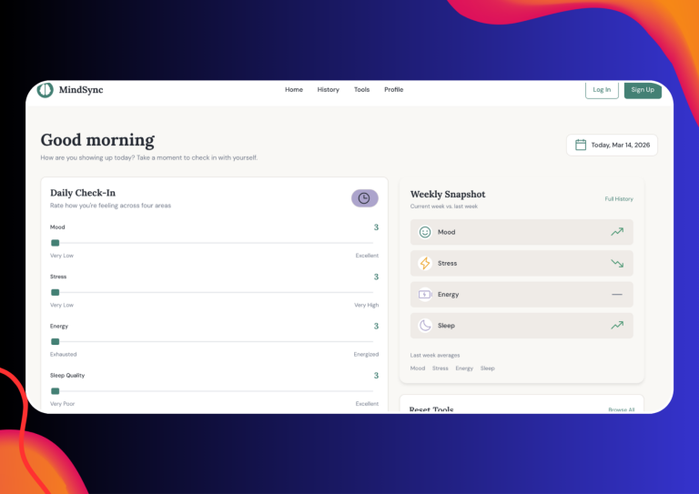 MindSync web application